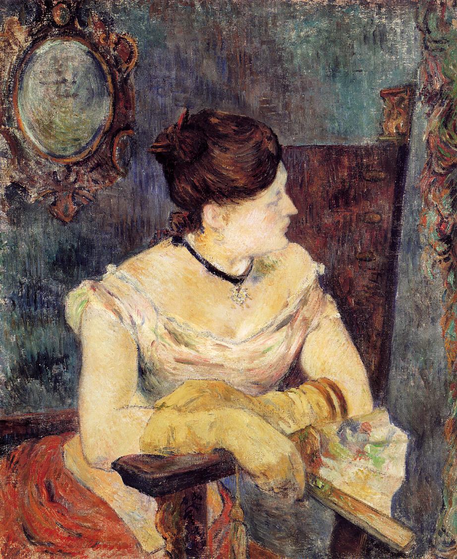 Mette Gauguin in an Evening Dress 1884